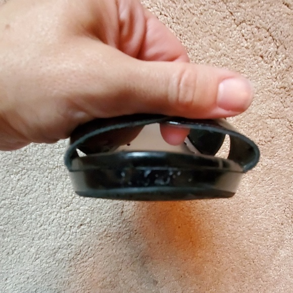 BCBGirls Black Patent Wedge Sandal - Picture 6 of 7